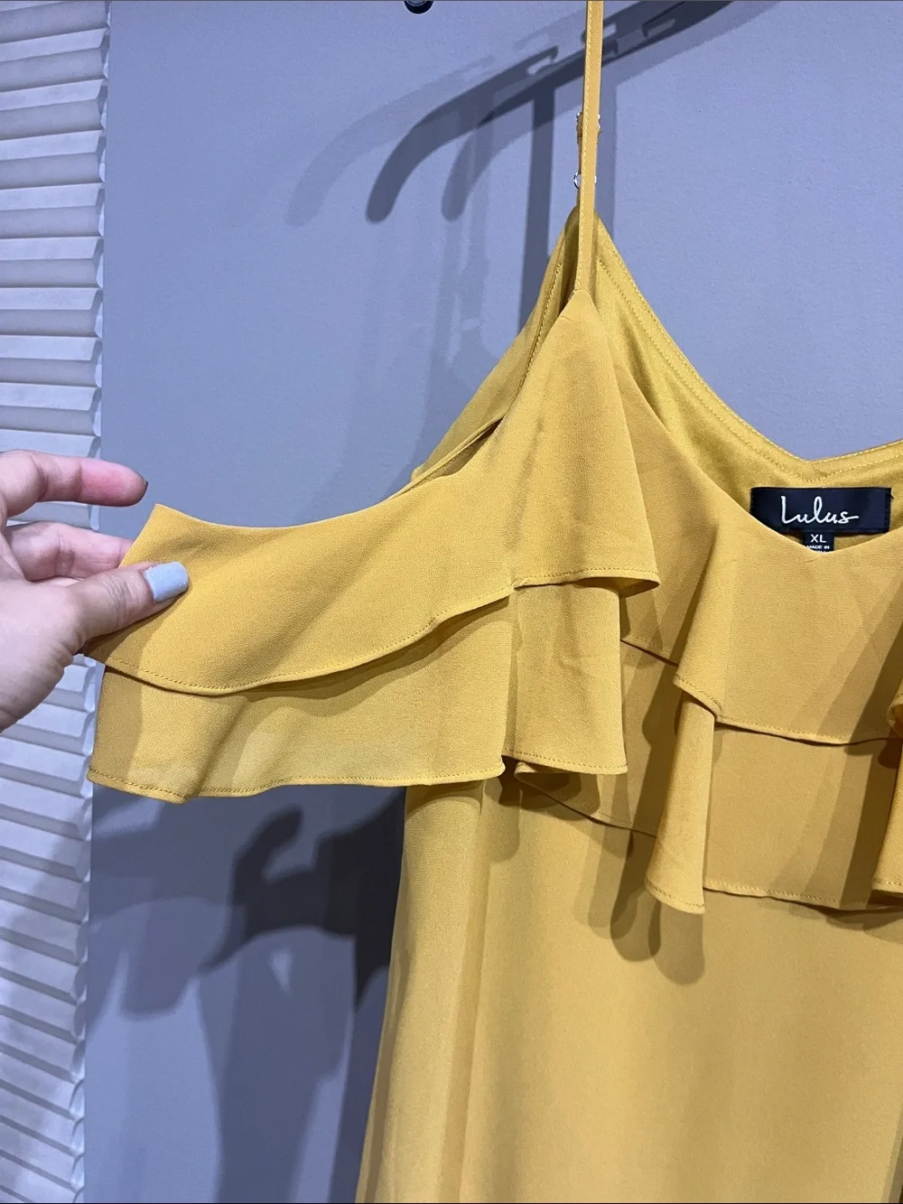 Lulu's Sunny Yellow Ruffle Camisole